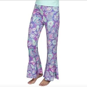 NWOT Simply Southern Ruffle Paisley Pants